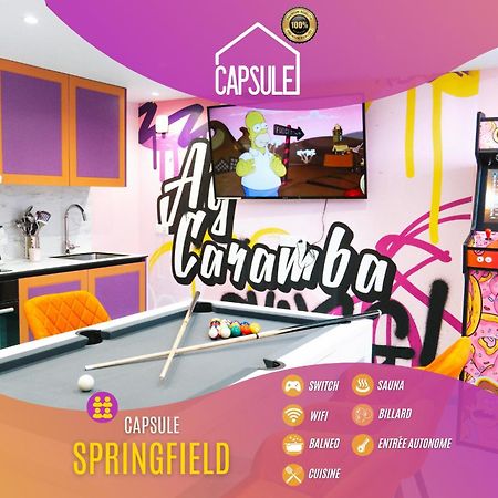 Capsule Springfield - Balneo -Sauna - Billard ดูเอ ภายนอก รูปภาพ