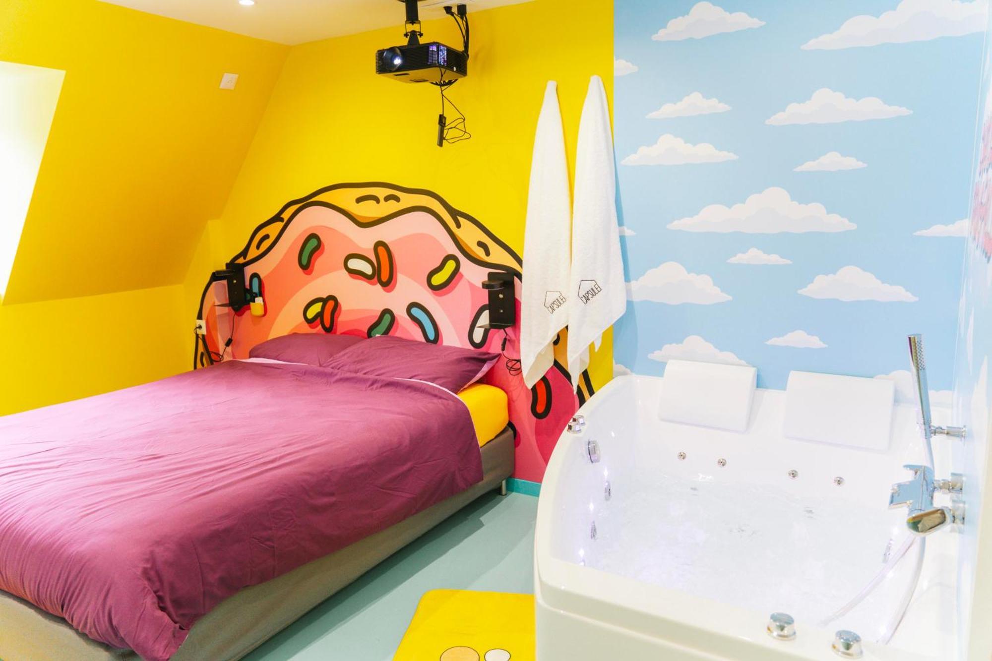 Capsule Springfield - Balneo -Sauna - Billard ดูเอ ภายนอก รูปภาพ