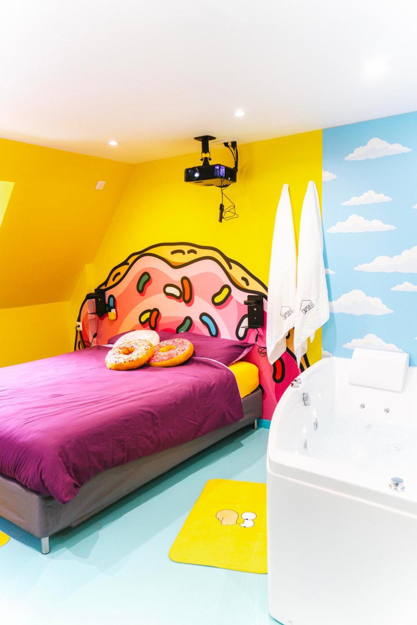 Capsule Springfield - Balneo -Sauna - Billard ดูเอ ภายนอก รูปภาพ